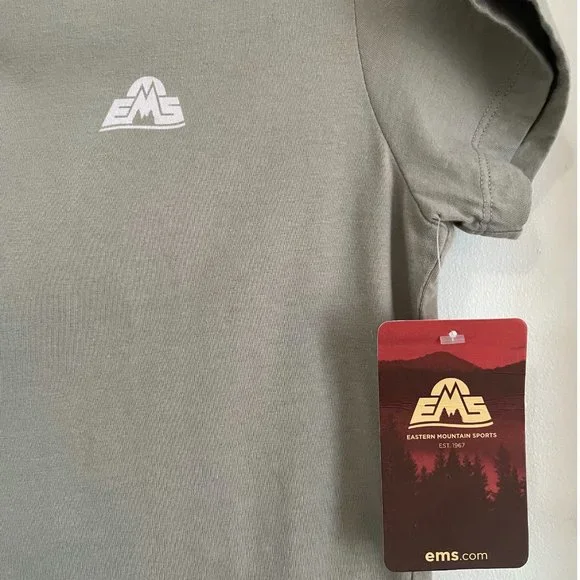 Eastern Mountain Sports T-shit Gray Women's Medium NWT - Picture 2 of 5